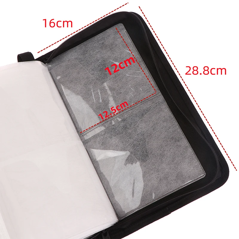 Carry Box Handbag With Zipper Album Organizer 80-Sheets Car CD Case Disc Dvd Storage Bag Sleeves Holder Case