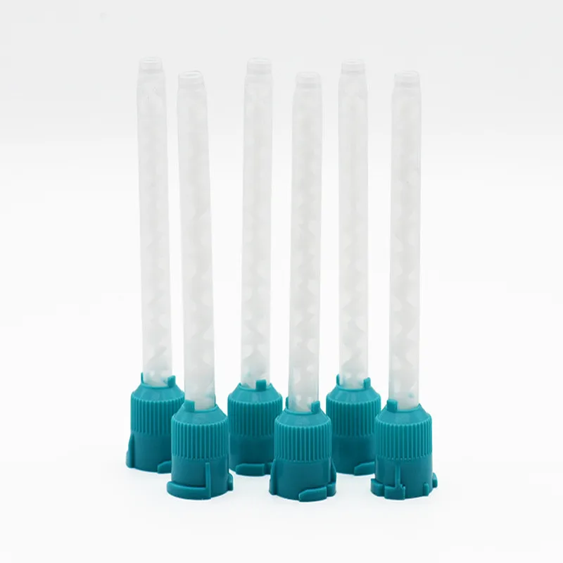 50Pcs Disposable Dental Impression Material Mixing Tips Silicone Rubber Conveying Mixing Head Nozzles Mixing Tube Dental Product