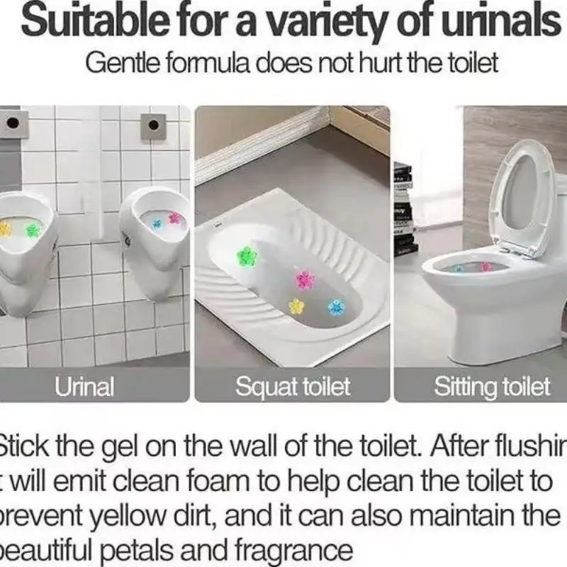 Deodorante per bagno con fragranza ai fiori per WC, ricariche per bacchette per WC, detergente per ciotole, prodotti per la pulizia, strumenti per la pulizia dei WC