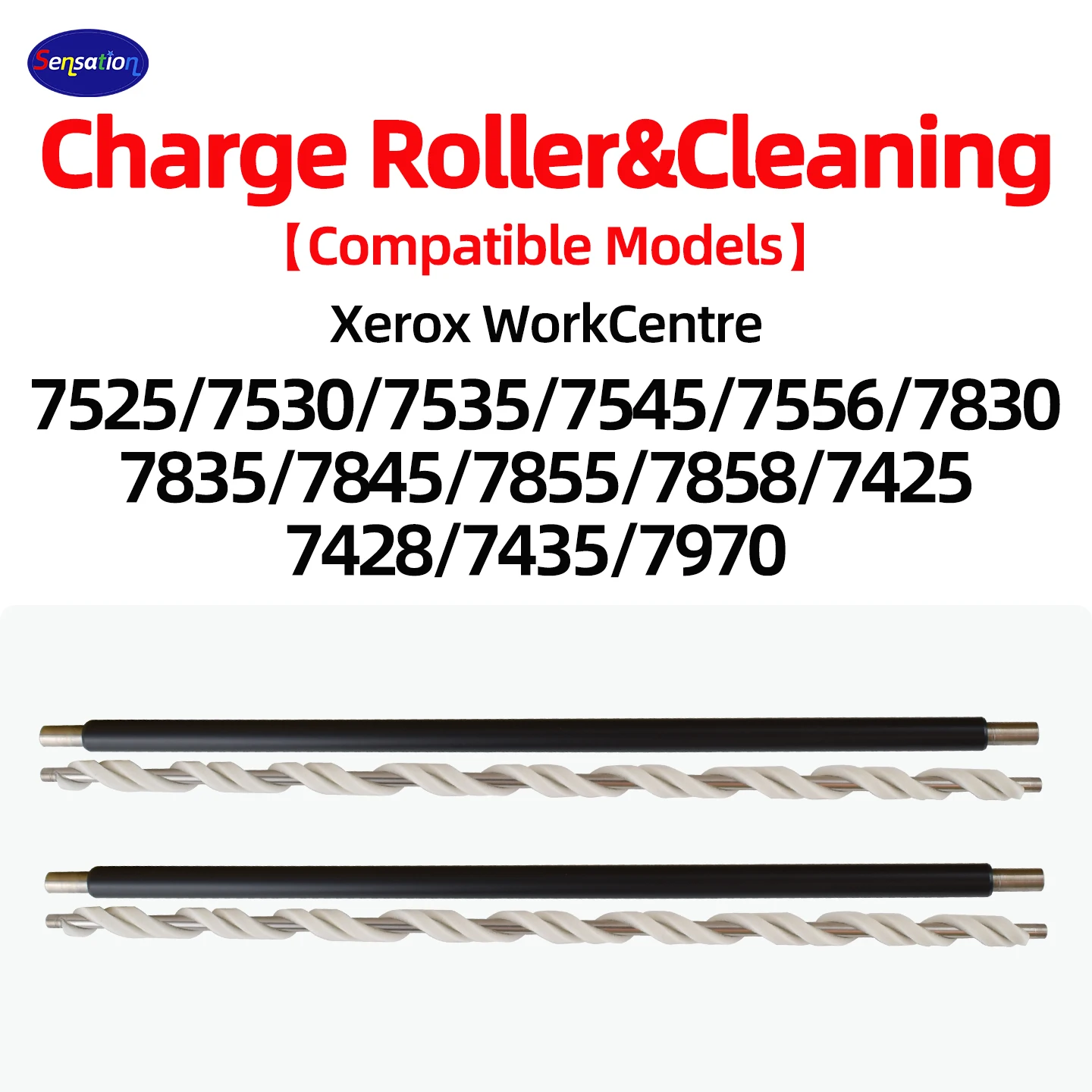 

Charge Roller For FUJl Xerox WorkCentre 7525 7530 7535 7545 7556 7830 7835 7845 7855 7858 7425 7428 7435 7970 Cleaning Roller
