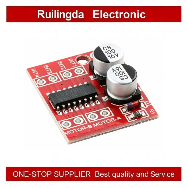 2-Channel DC Motor Driver Module Mini L298N Dual H-Bridge Step Motor PWM Speed Control Forward Reverse Rotation