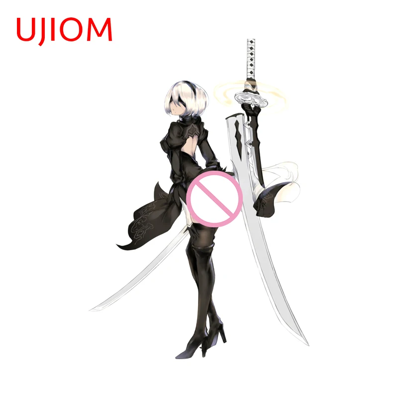 UJIOM Gaming 2B NieR Wall Sticker Popular Waterproof Vinyl Decal Laptop Desk Creative Decoration Accessories for Study Room