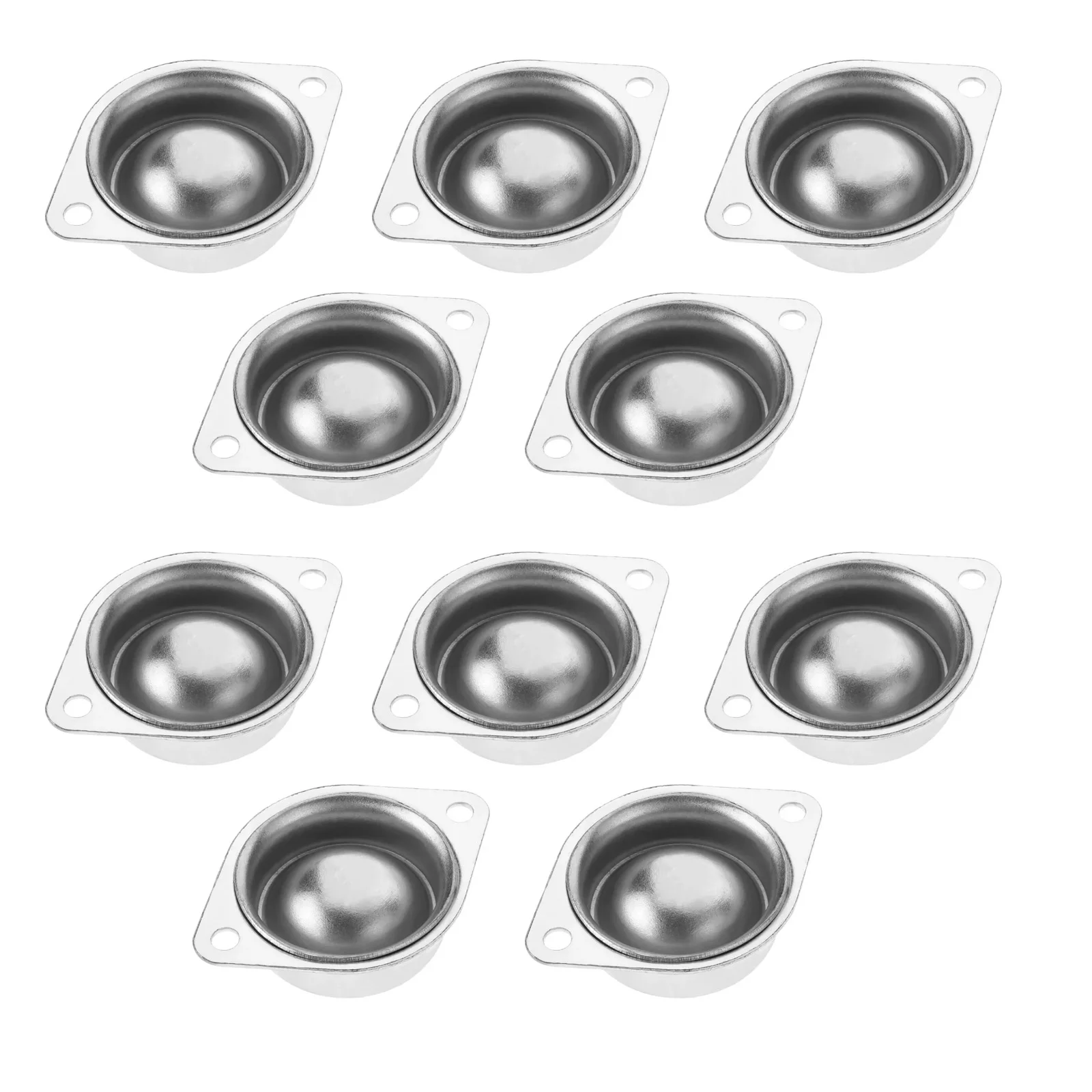 10Pcs 360° Universal Ball Transfer Bearings 16mm Roller Casters Carbon Steel Omni-Directional Load Wheels for Conveyor Table