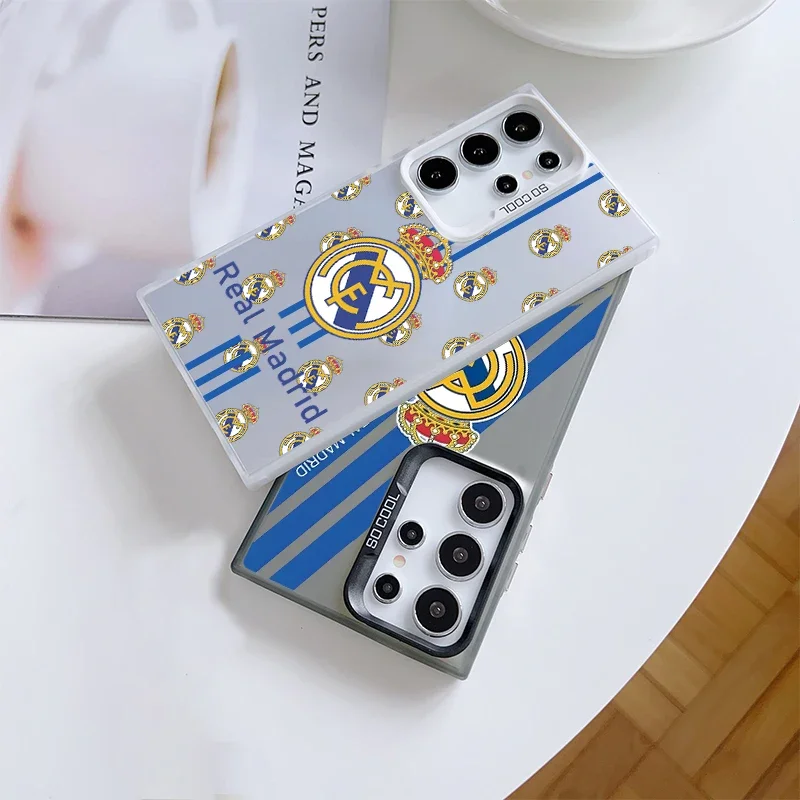 Football Club Phone Case for Samsung Galaxy S25 S24 S23 S22 S21 S20 Note20 FE Ultra Plus 4G 5G RealMadrid-Anti Fall Matte Cover