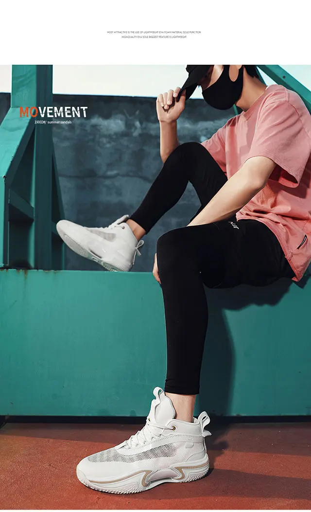 

2025 New Mens Basketball Shoes Shock Absorbing High Top Sneakers Chinese Style Basketball Sneakers