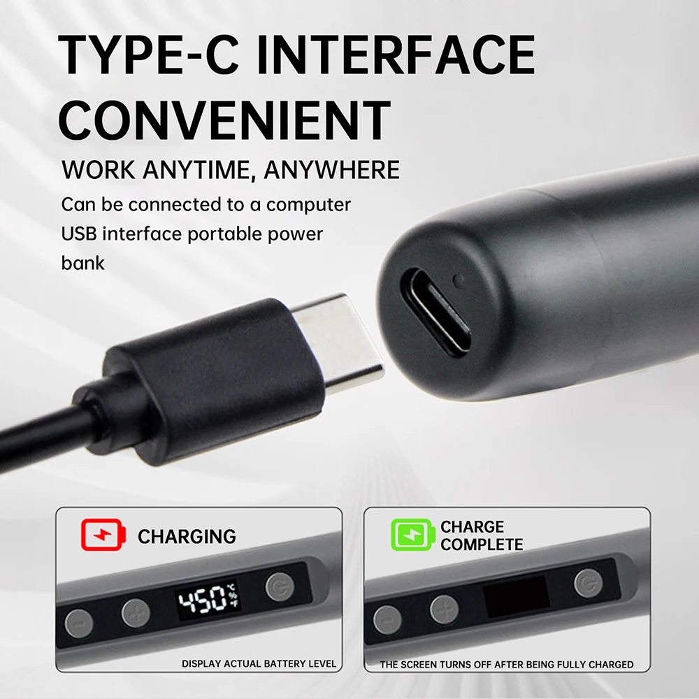 หัวแร้งบัดกรีไฟฟ้าอัจฉริยะ 5V 15W แบบ USB ปรับอุณหภูมิได้ ร้อนเร็ว หัวแร้งแบบพกพา สำหรับซ่อมแซมและเชื่อม