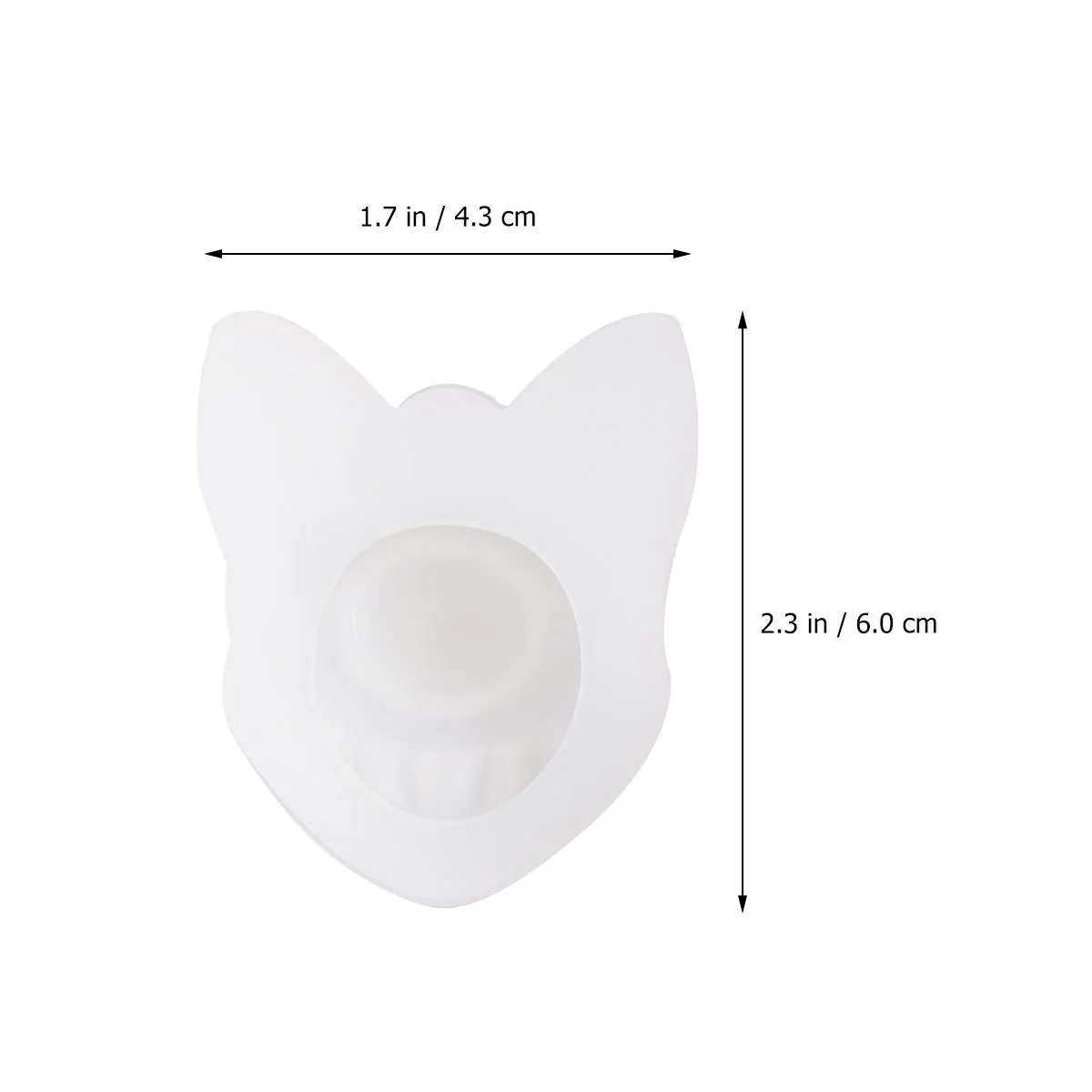 

Eye Epoxy Mould DIY Silicone Mould Mirror Polishing Case with Ears Decor for Home DIY Art Craft (White)
