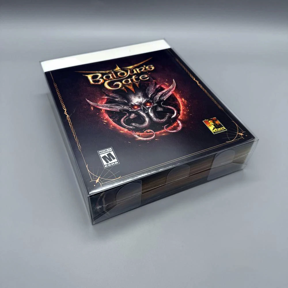 1 Box Protector For Baldur's Gate III 3 Deluxe Edition Sony PlayStation 5 PS5 Game Video Clear Display Case Collect Box