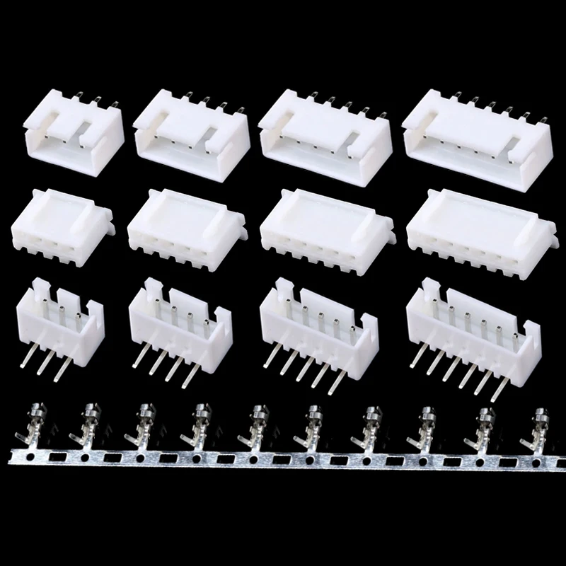 JST-Connecteur de fil mâle et femelle XH2.54, 2/3/4/5 broches, coque en plastique politique, XH 2.54 2P 3P 4P 5 P 6P 7P 8P 9P 10P 12P