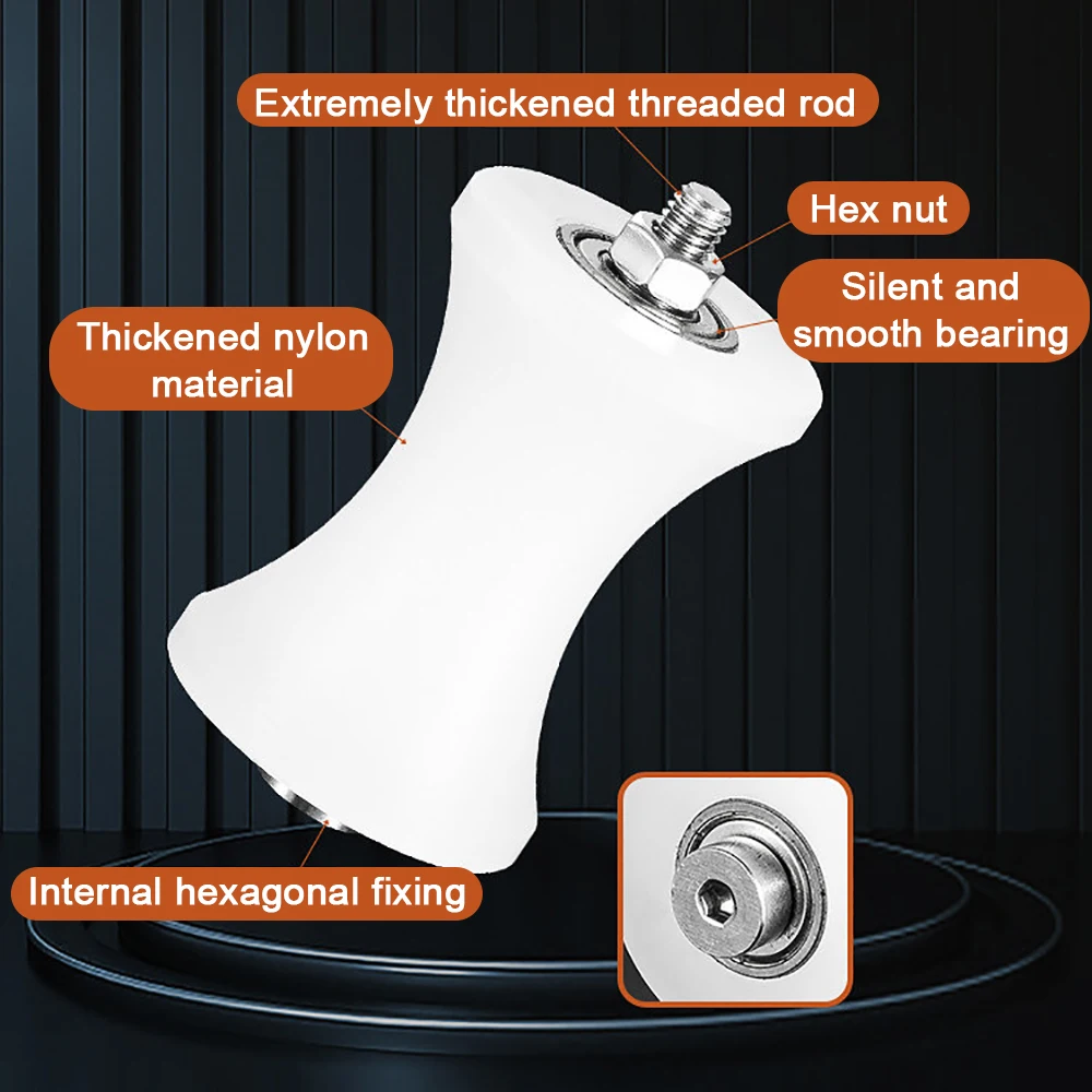 U Groove Nylon Pulley U-Shaped Track Wheel Diameter 32mm 40mm 42mm 50mm 55mm 60mm 70mm Various Sizes Guide Roller Support Roller