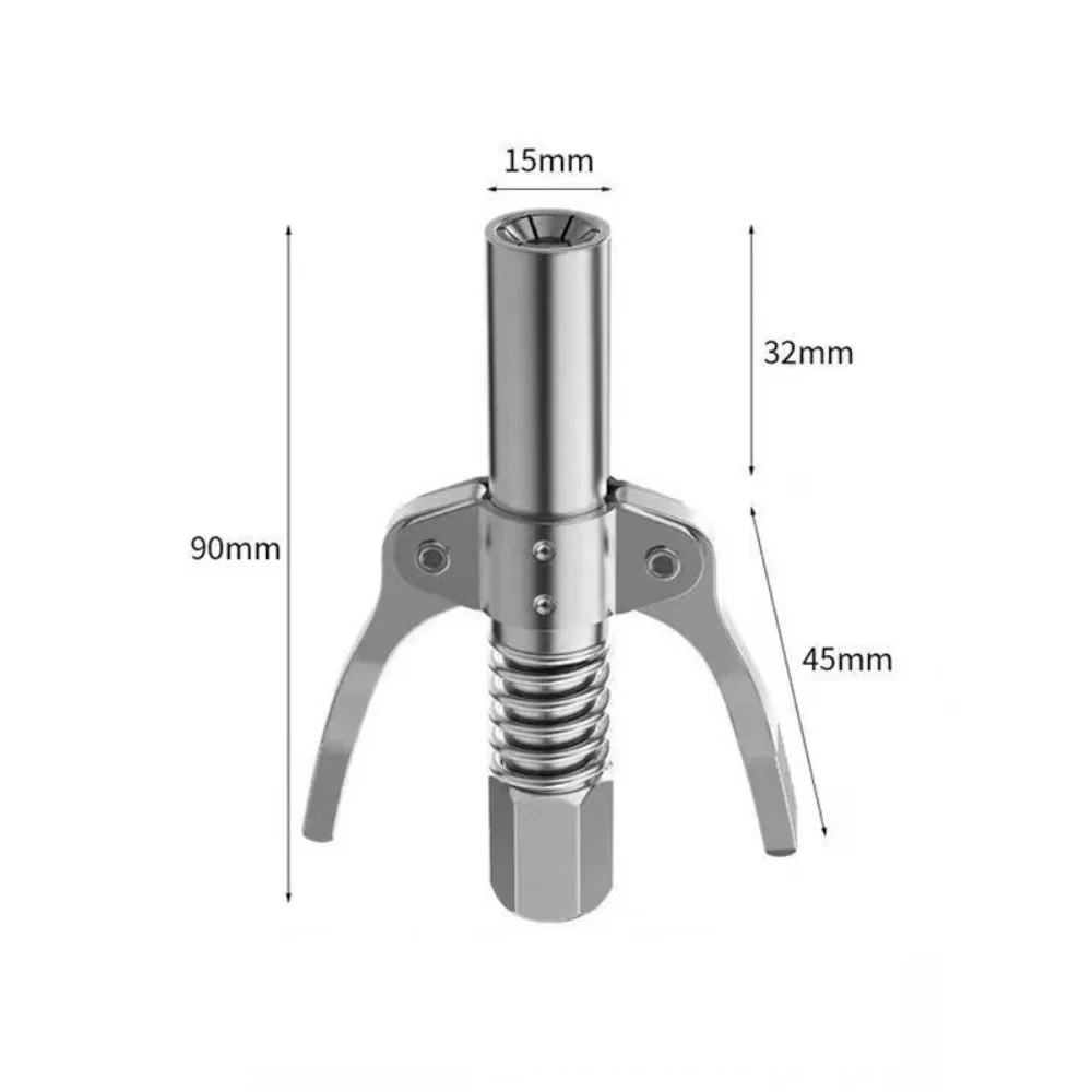 Grease Gun Coupler 10000 PSI NPTI/8 Oil Pump Quick Release Grease Tip Tool Car Syringe Lubricant Tip Grease Nozzle for Repair