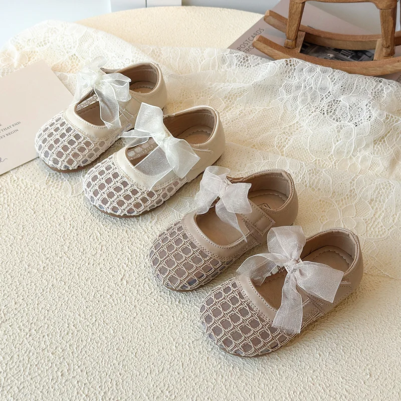 2026年夏新作-子供用カジュアルサンダル-女の子向け-ファッション-韓国風-ソフトボトム-滑り止め-多用途-プリンセス-ローマシューズ