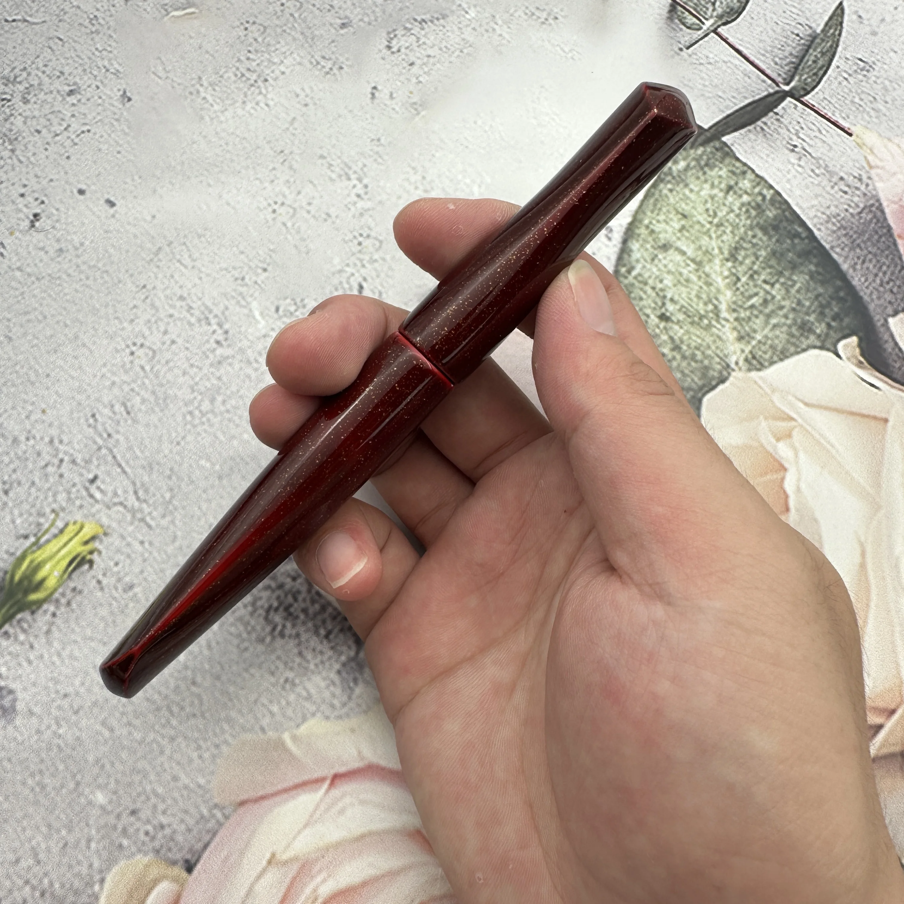 خمر Shuangqi عبقرية جميع الأحمر Urushi ورنيش ماكي-e قلم حبر برميل للبلاتين 3776 الطيار 912 // 74/742/743 بحار 21K/14K