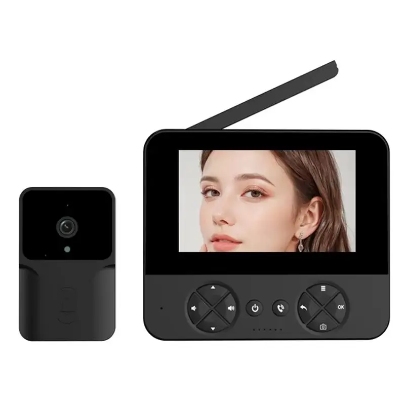 New M15 Video Wireless Electronic Doorbell Outdoor Monitoring Video Tape Infrared Night Vision Home Voice Intercom EU-PLUG
