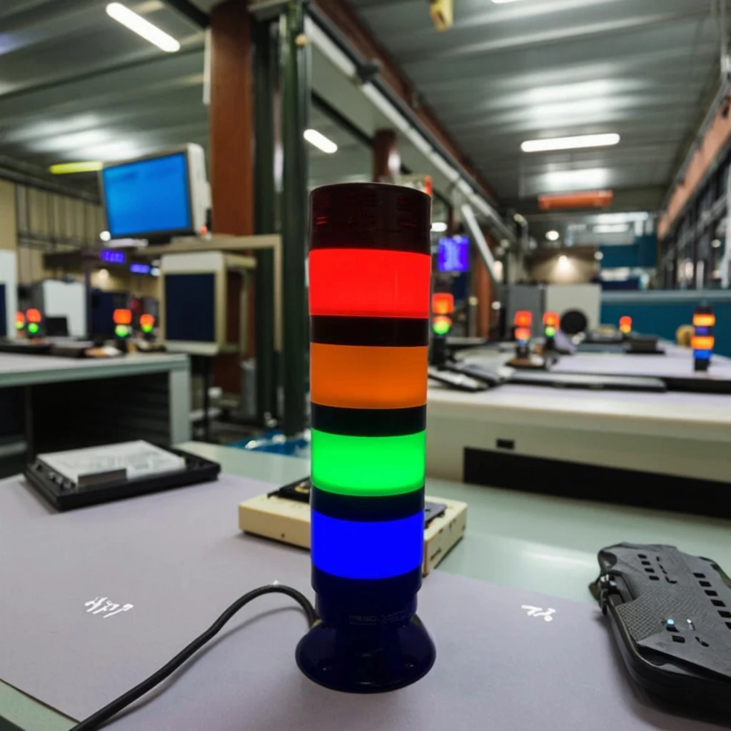 Series 70mm IP54 Signal Tower Light New DC 24V ABS Multi-Layer Detachable Equipment Indicator Lights