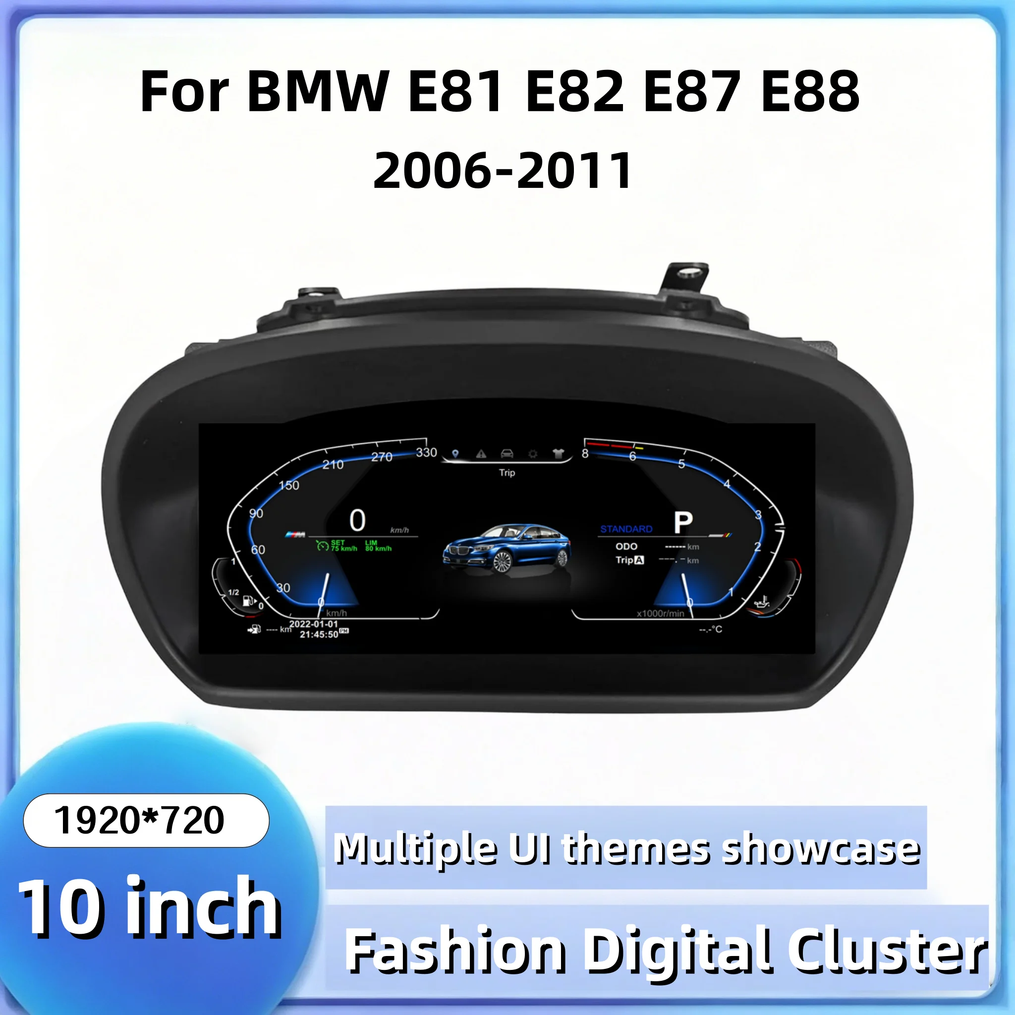 10 Inch HD Screen Digital Virtual Cockpit Instrument Cluster For BMW 1 Series E81 E82 E87 E88 2006-2011 Speedometer Dashboard