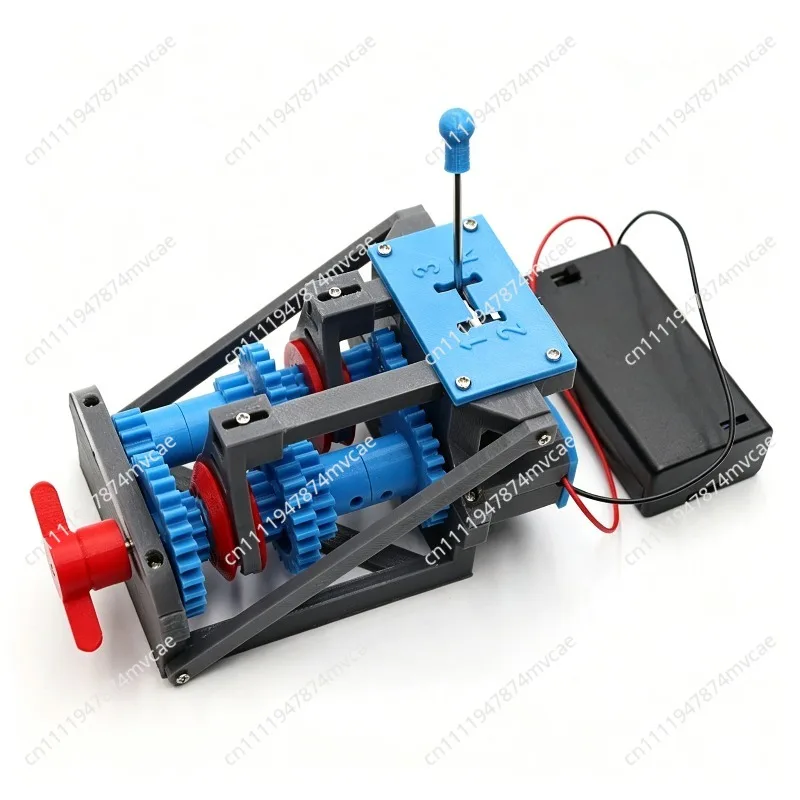 Manual Transmission Model Four Gears, Car Gearbox, Gearbox, Forward and Backward Gears Simulation 3D Printing Ornament