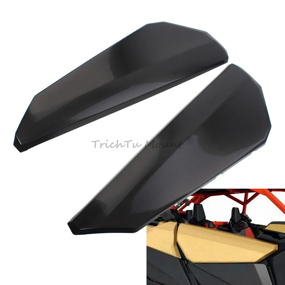 

UTV Accessories Black Front Upper Door Panels Kit Compatible with Can-Am Maverick X3 Max Turbo R RR 2 Doors 2017-24 #705012862-3