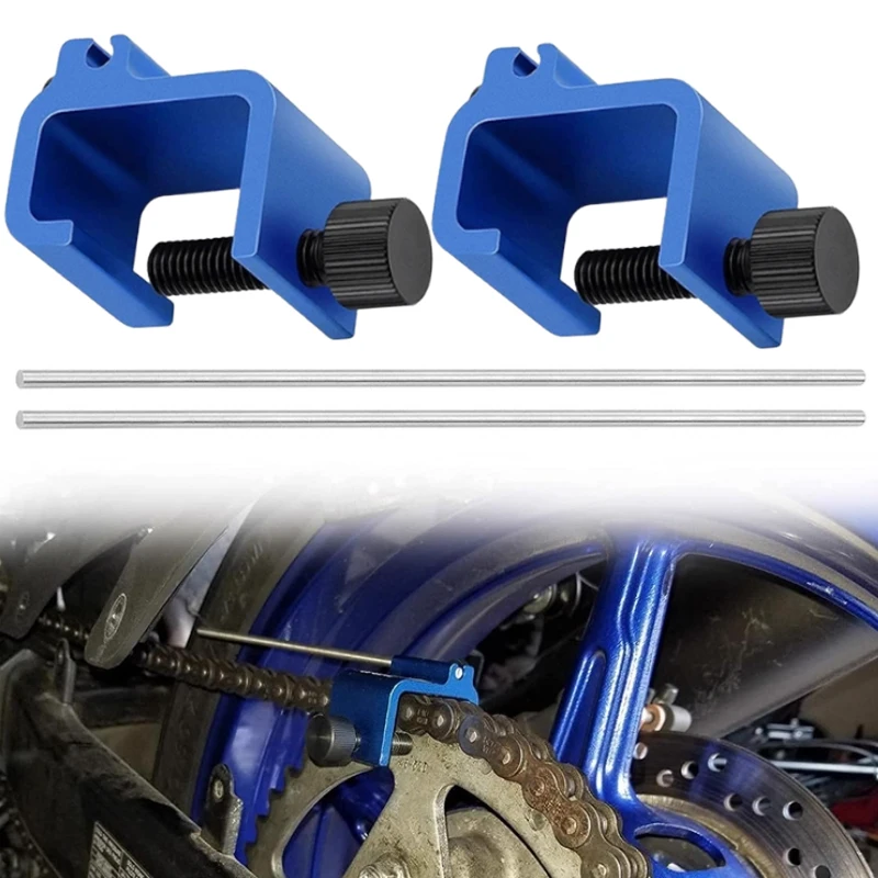 

Universal Motorcycle Chain Alignment Alloy Tool Sprocket Chain Adjustment Fast and Accurate Motorcycle Chain Alignment Parts