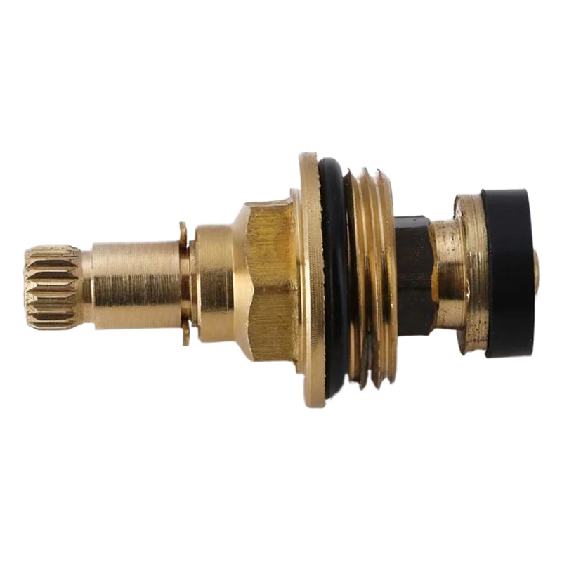 1pc Brass Slow Opening Spool Faucet Hot And Cold Water Spool G1/2 Kitchen Sink Mixer Tap Stream Sprayer Head Yellow Mixer Tap