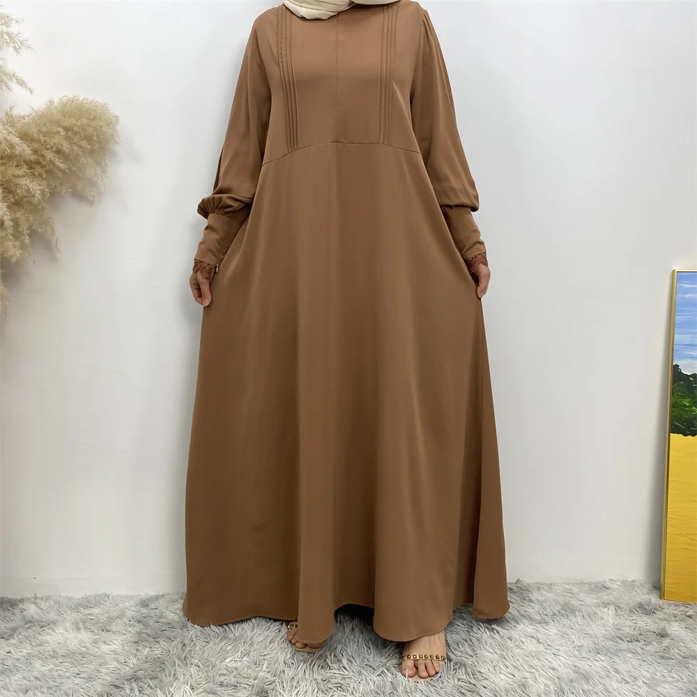 

Мусульманские абайи, женская молитвенная одежда с длинными рукавами, исламский хиджаб, Дубай, Саудовская Аравия, черные платья, повседневная одежда для девочек, элегантная одежда