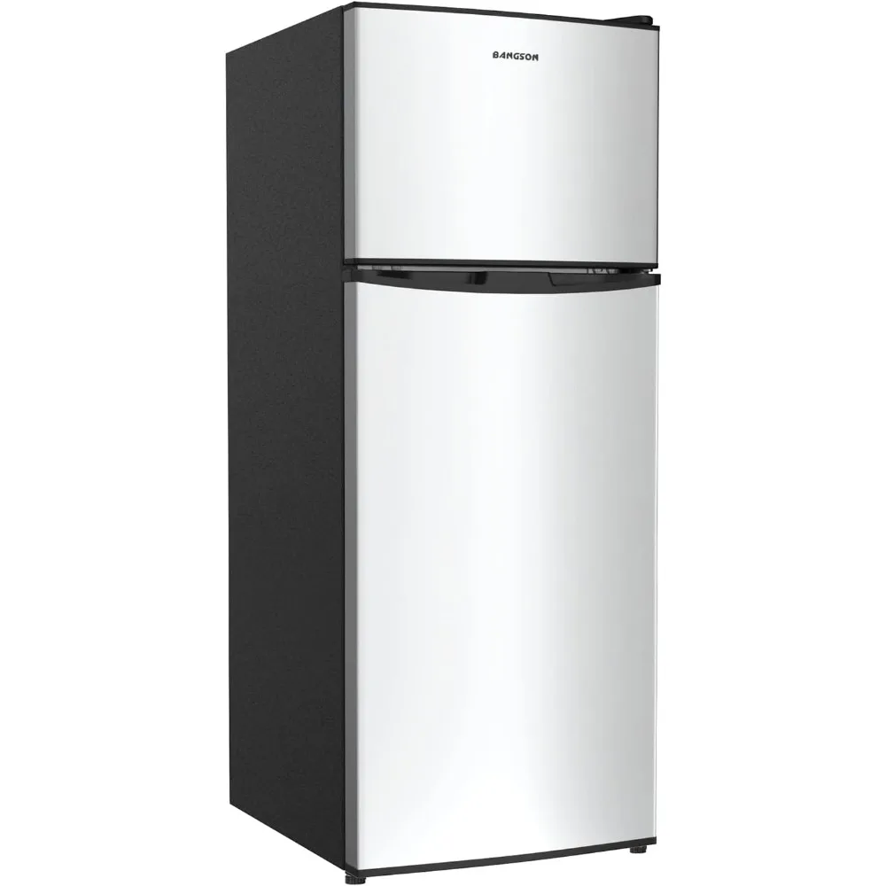 Small Refrigerator with Freezer, 4.0 Cu.Ft, Samll Fridge with Freezer, 5 Settings Temperature Adjustable