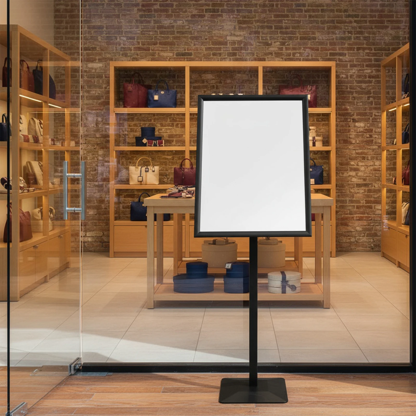 17x24 Inches Pedestal Sign Holder with  Base Standing Sign Holder Poster Stand Holder for Outdoor Indoor Poster Display