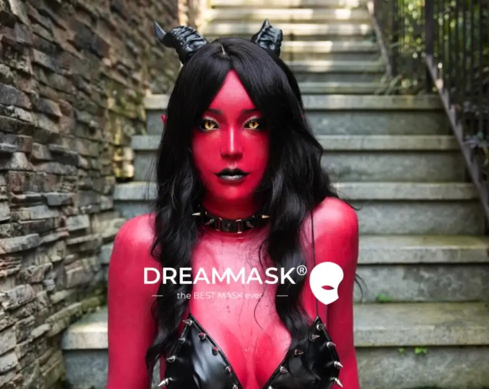 

(DM03R2 Chessia)'Dreammask' Crossdress Женская полная голова и грудь Косплей Кигуруми Мужской и женский Kig Desire Маска Drag Queen