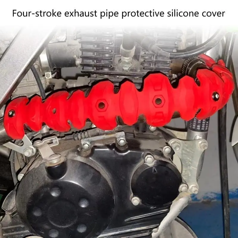 G7NA Motorrad-Zubehör, flexibler Auspuff-Hitzeschild, Auspuff-Isolierung, Schalldämpfer-Schutzabdeckung für Dirt Bikes – Detail 8