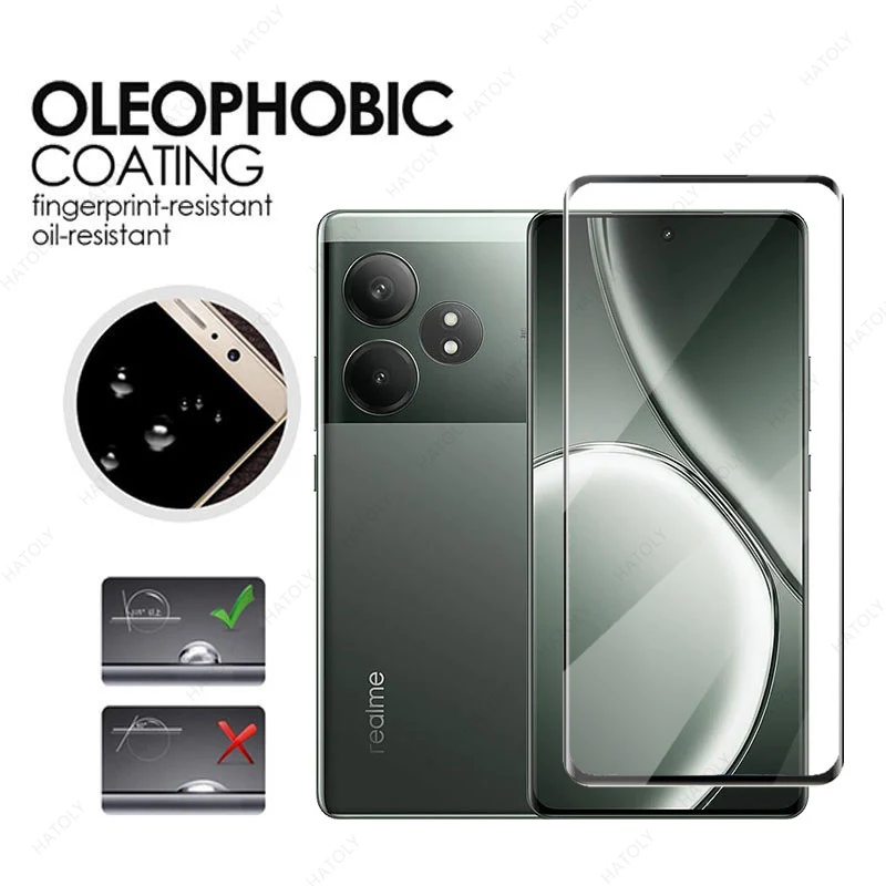 

Стекло для Realme GT 6T закаленное стекло 3D полное изогнутое Защитное стекло для Realme GT 6T искусственная HD пленка для объектива камеры защита экрана