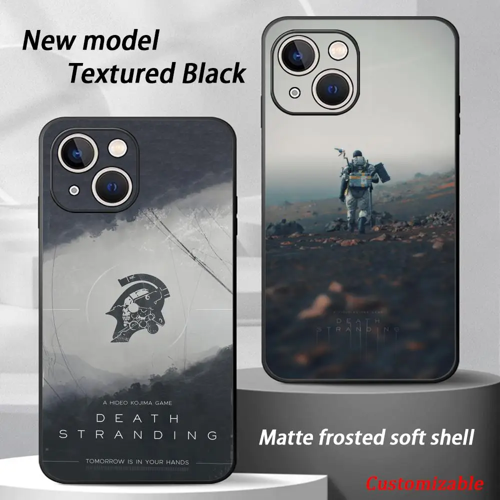 Funda para Teléfono DEATHES-STRANDING, Negra, Suave, Antigolpes, para iPhone 17, 16, 15, 14, 13, 12 Plus, Mini, Pro, Max