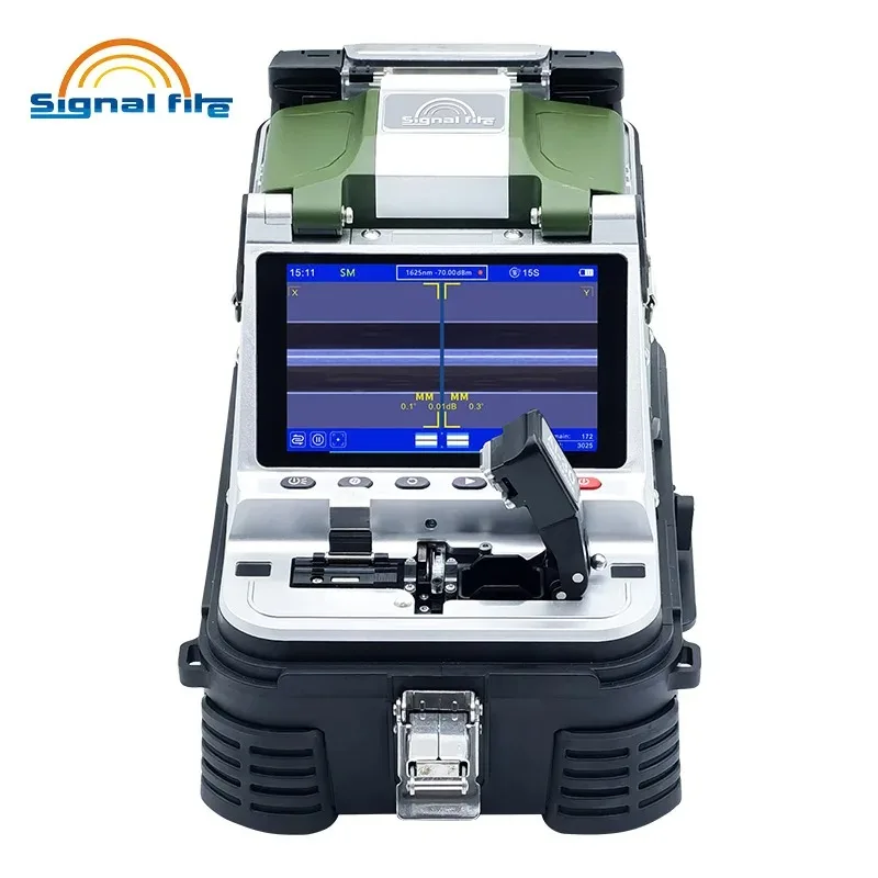 SIGANL FIRE-Optical Fiber Fusion Splicer Machine, Original, SM & MM, OPM 5S Splicing Machine, 6 Motors, AI-20, AI-30