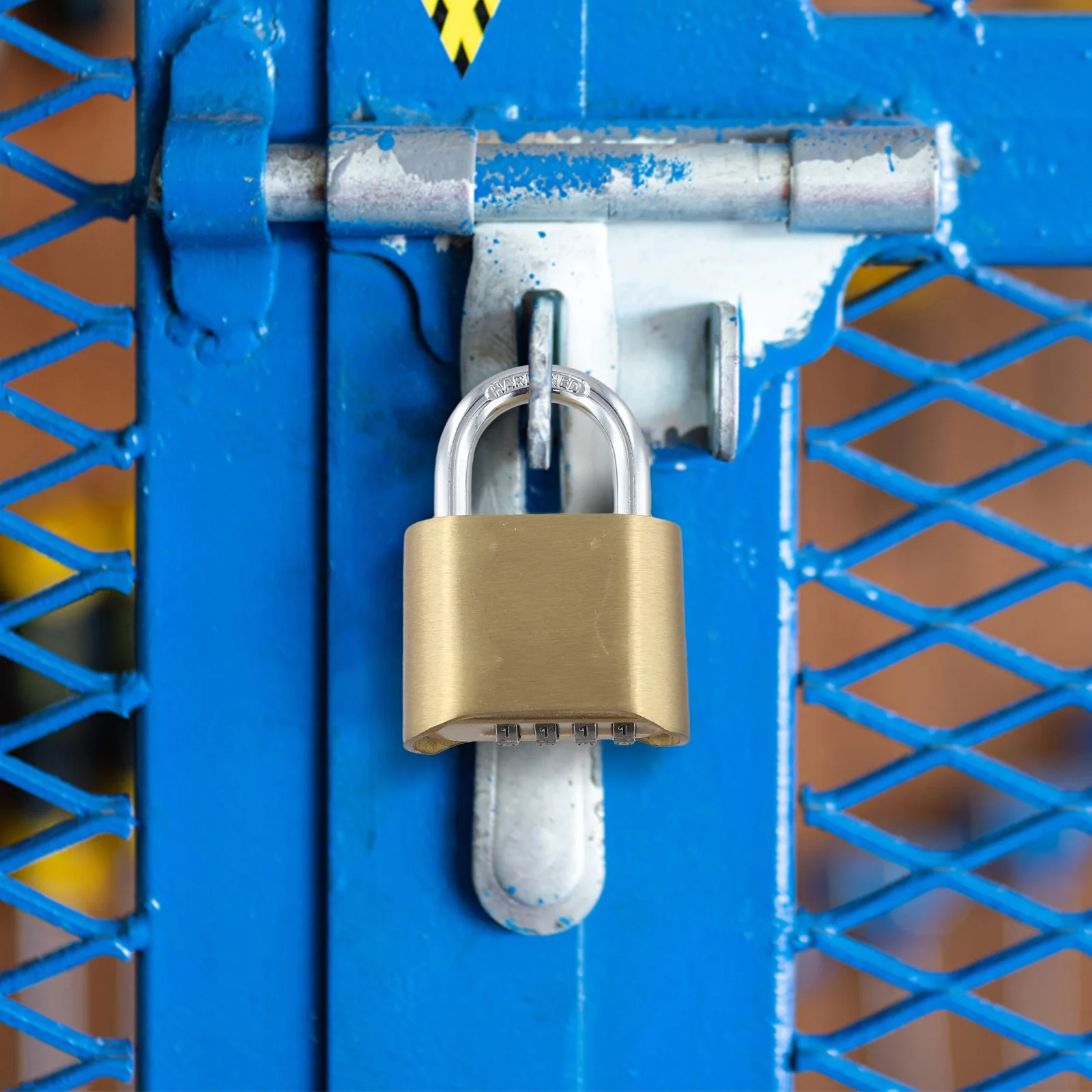 4 Digit Combination Lock Constructed from Brass for Cabinets Lockers Sheds Tool Boxes Bicycles and Outdoor Security Requirements