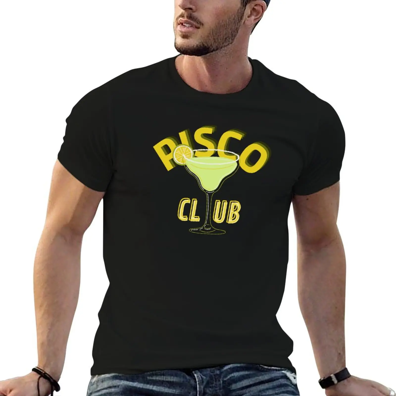Camiseta Pisco Sour, camisetas de anime para hombre, camiseta gráfica para hombre, camiseta 100 por ciento de algodón