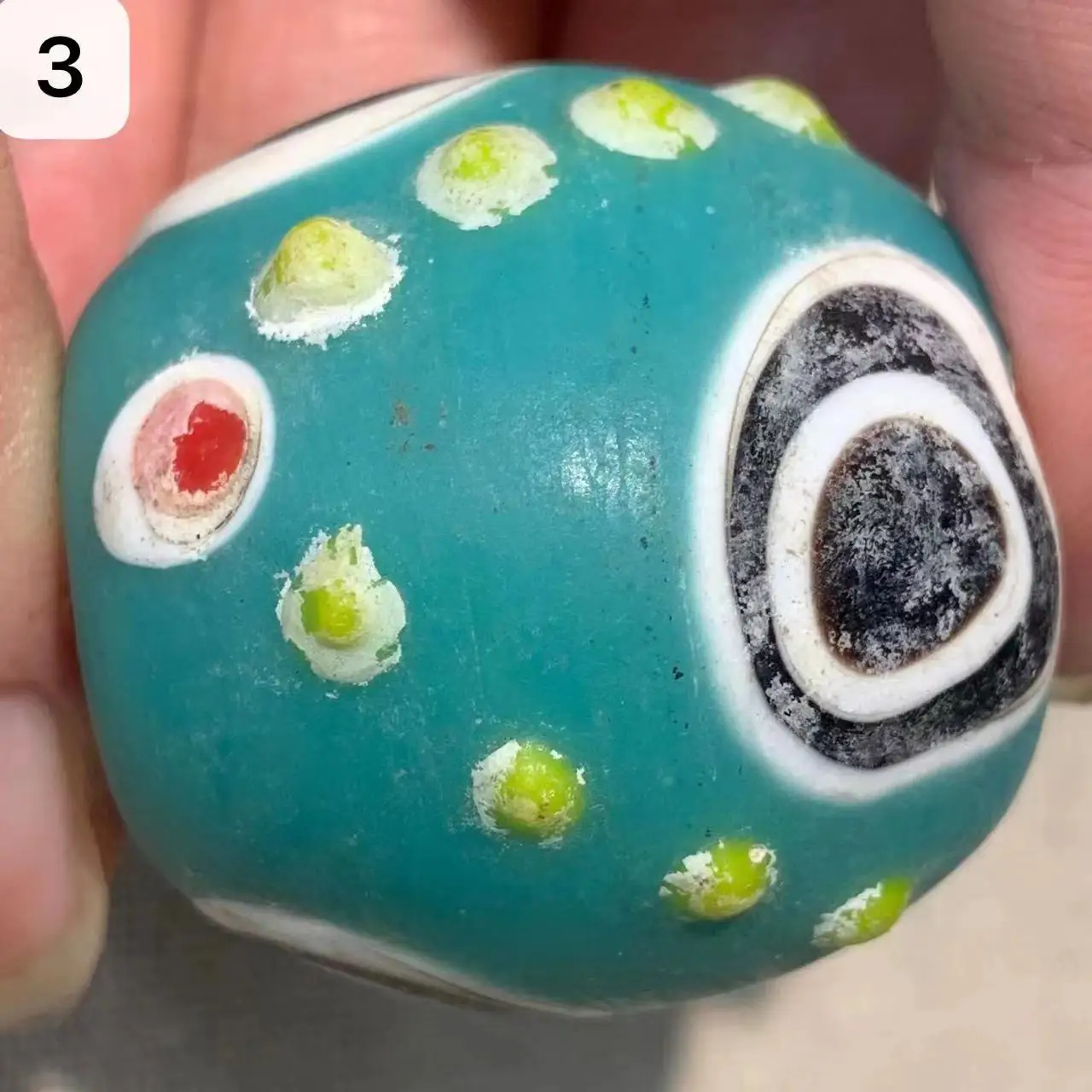 1pcs/lot old glass beads different colors shapes making eyes thousands years ancient methods precious accessories gem jewelry
