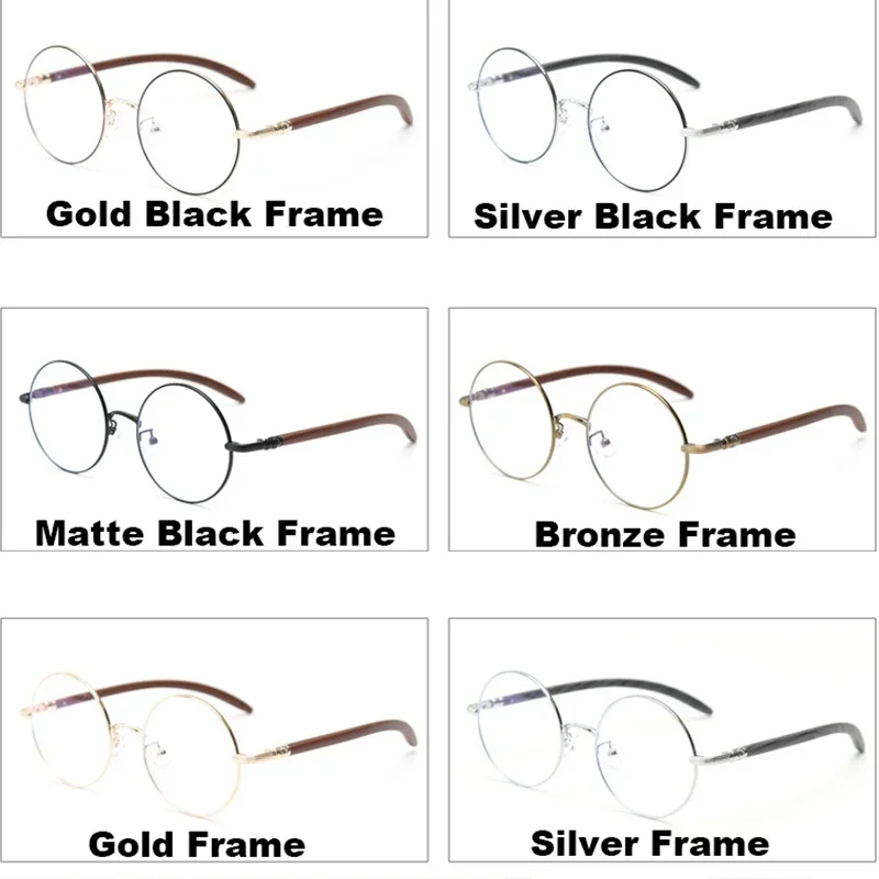 レトロスタイリッシュな非処方箋プレーンメガネ男性女性ファッションフェイシャルアクセサリーカジュアルブルーライトブロックラウンドフレーム眼鏡