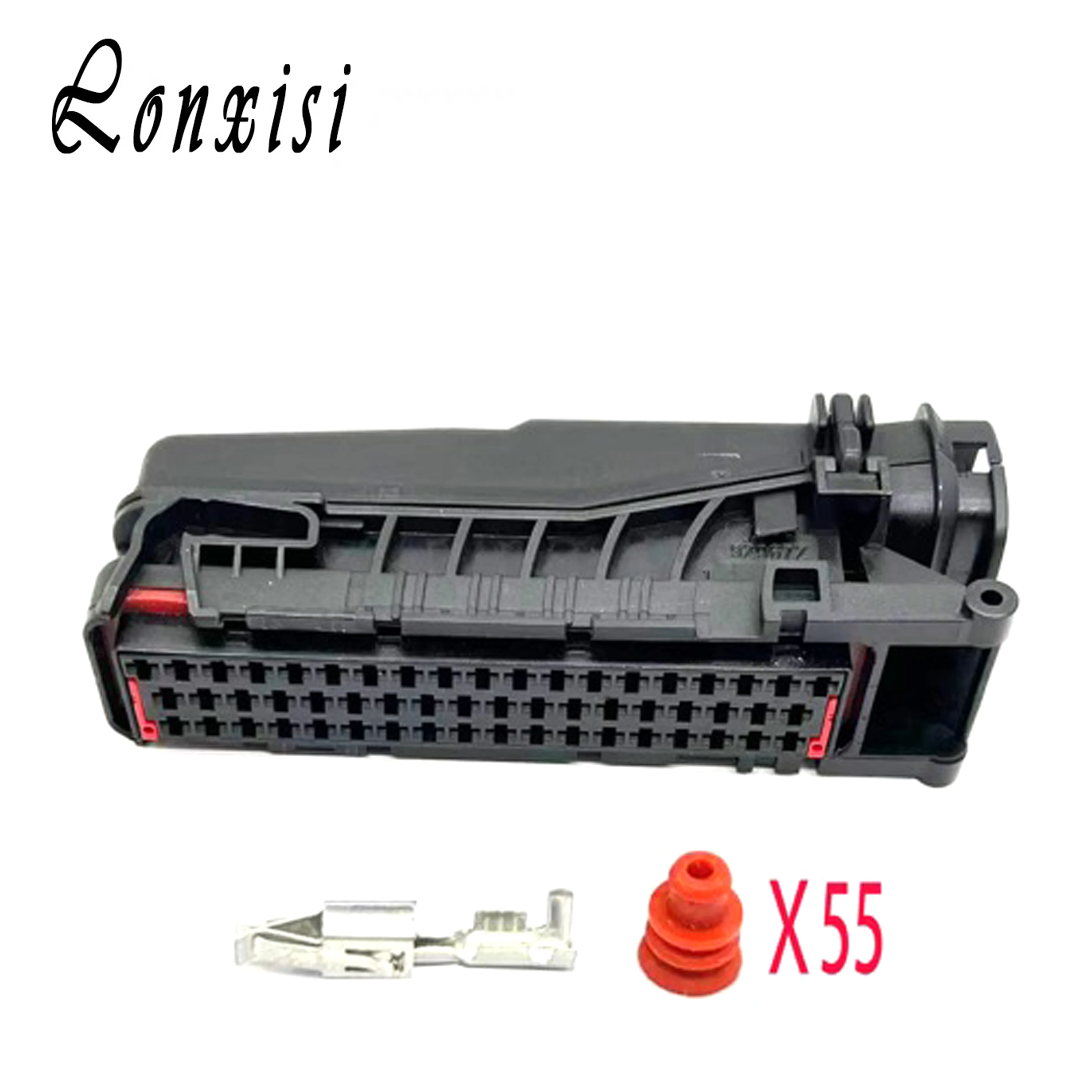 55 Pin 828907-1 929672-1 929674-1 Automotive Harness Connector Female Plug Black Sheath Shell Socket 929672
