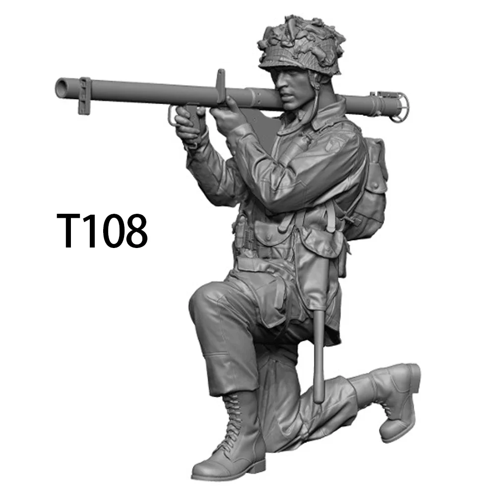 1/35 WW II US Soldiers Artillery, Resin Model figure soldier, Military themes, Unassembled and unpainted kit