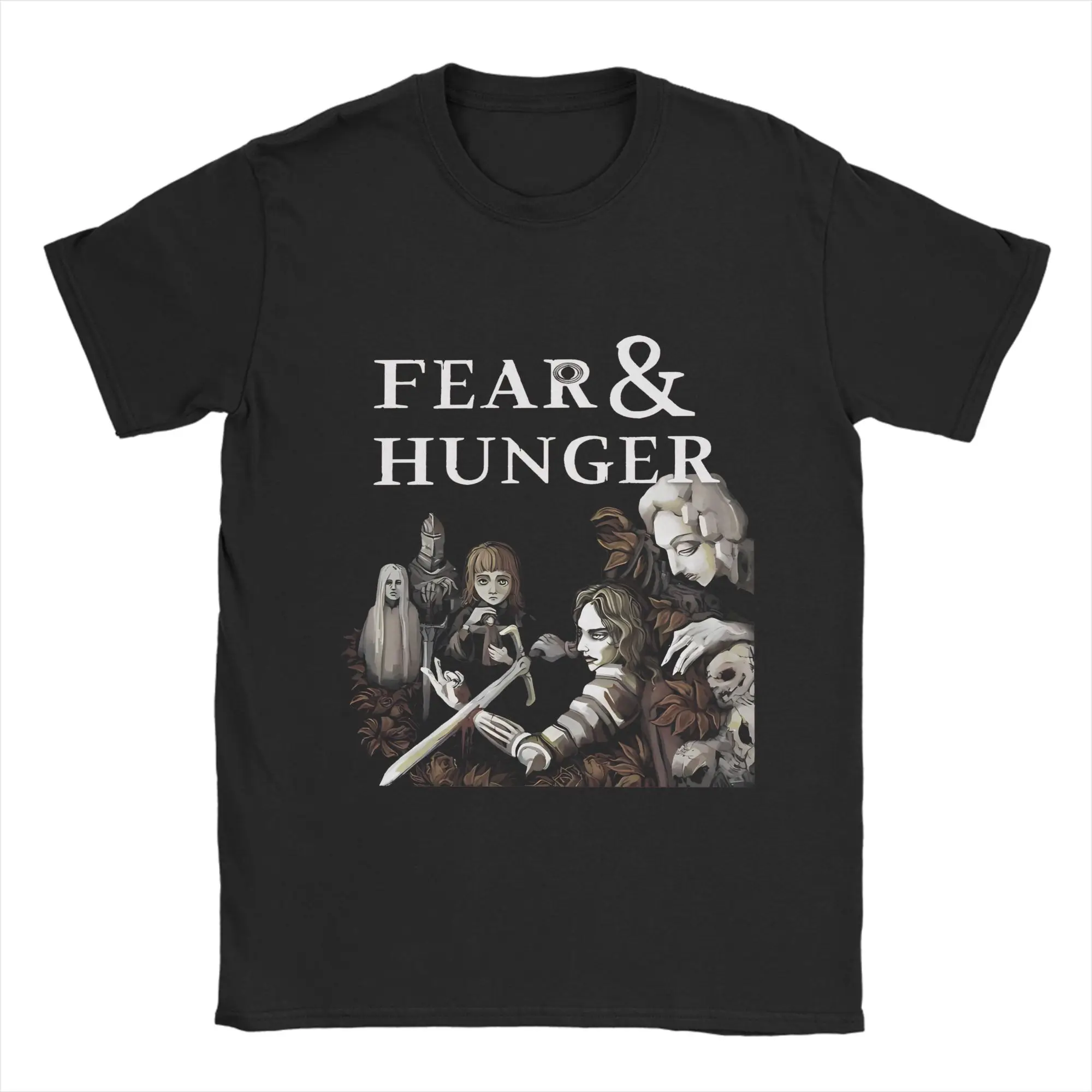 الرجال تي شيرت الخوف والجوع Termina الجدة القطن الخالص تي شيرت قصير الأكمام تي شيرت طاقم الرقبة الملابس وصول جديد