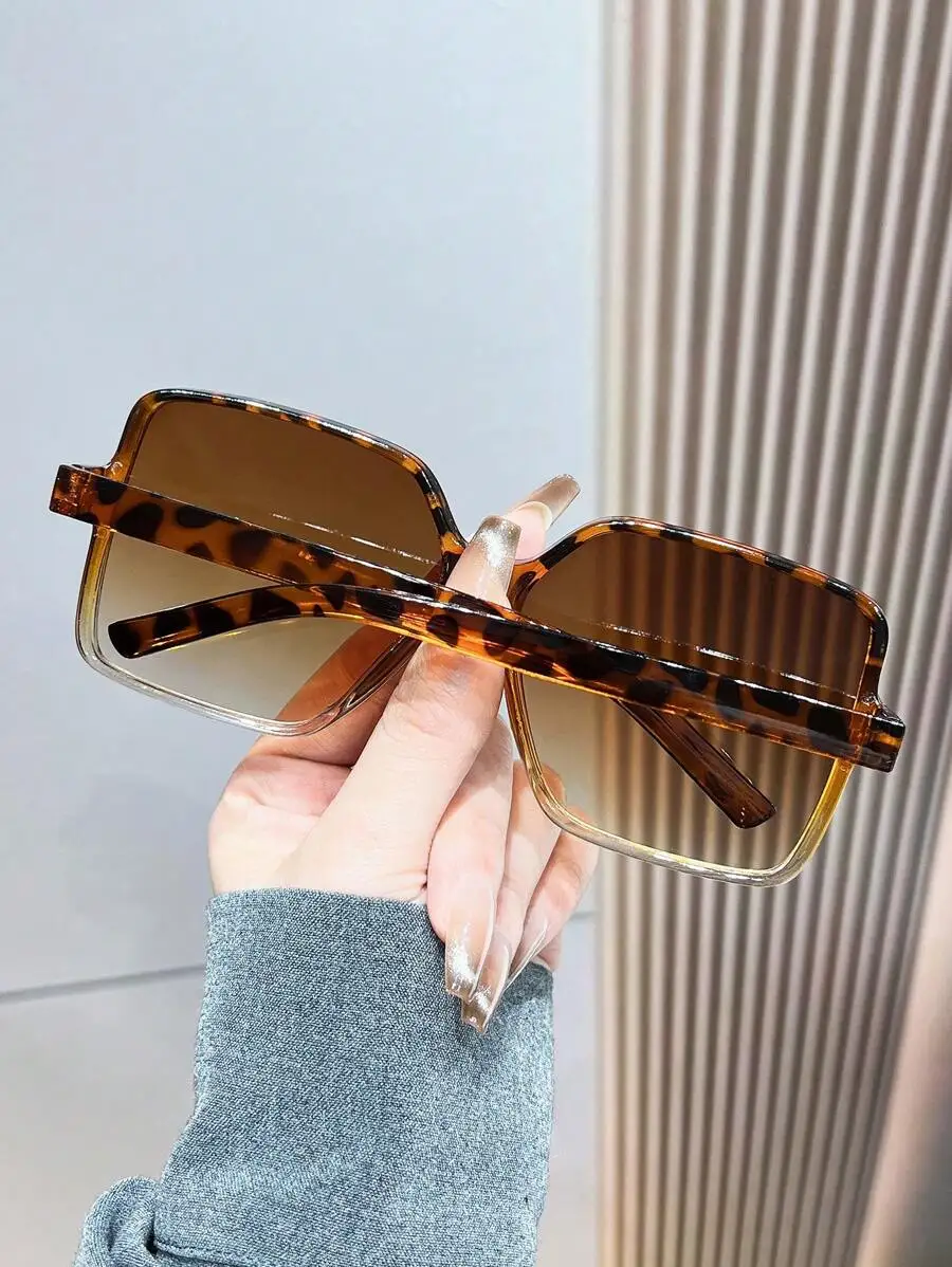 1 Pair European And American Style Oversized Y2K Frame Fashion Glasses, Women's, Suitable For Photography, Driving, Summer