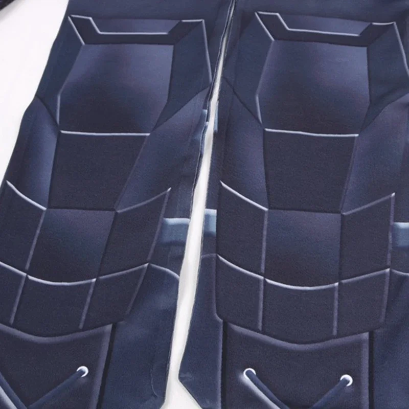 SN55Kids Cosplay Black Jumpsuit Knight Costume Battle Royale Cosplay Mask Kids Children Halloween Carnival Party Zentai Bod@54WE