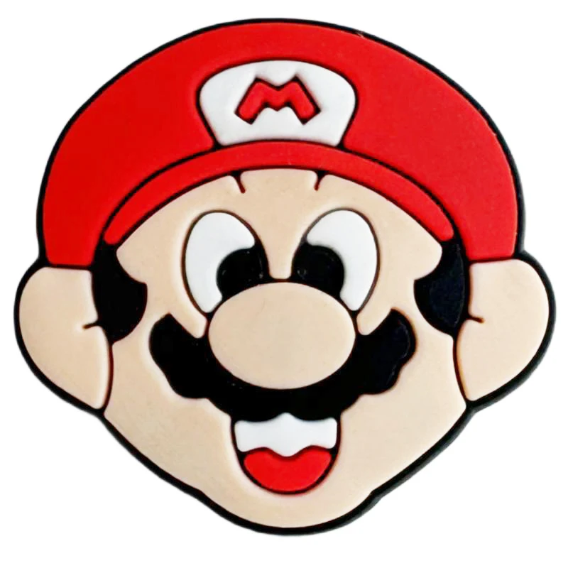 9-100 قطعة الكرتون سباك سوبر ماريو الأحذية السحر الخيال البلاستيكية الديكور مزيج عالية الجودة انفصال مقاوم للماء لهدايا الحفلات