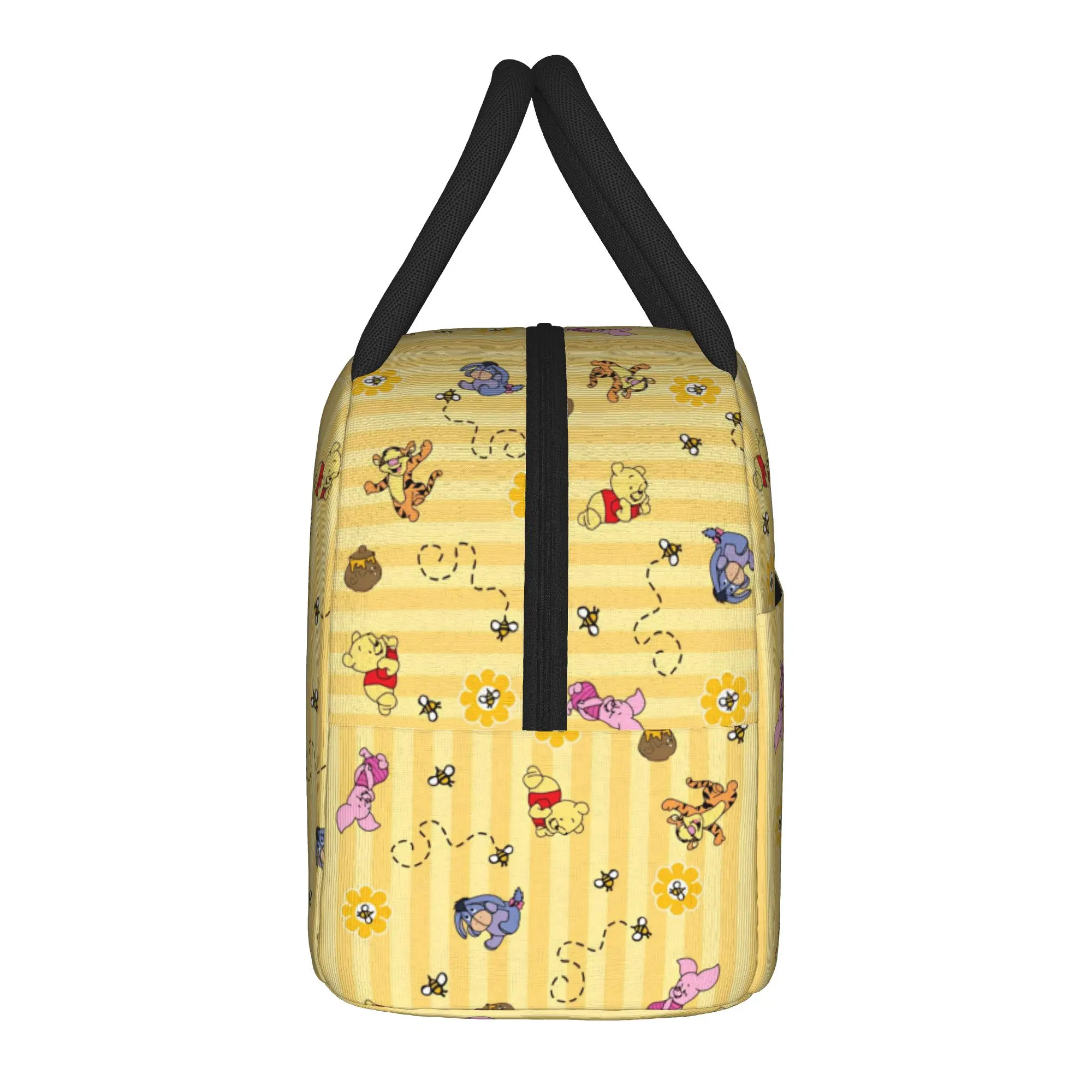 Cute Honey And Bee Insulated Lunch Bag Thermal Bag ,Lunch Container Winnie The Pooh Leakproof Tote Lunch Box Food Handbags - view 2