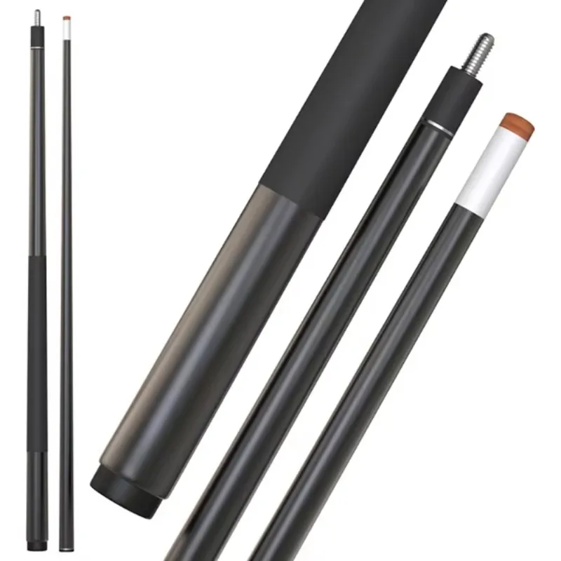 High quality full carbon fiber billiard cue for snooker, with customizable tip sizes.