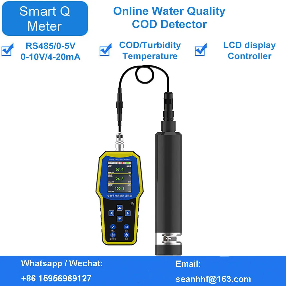 Aquaculture water quality COD detection turbidity sensor transmitter automatic analysis monitor for industrial sewage treatment