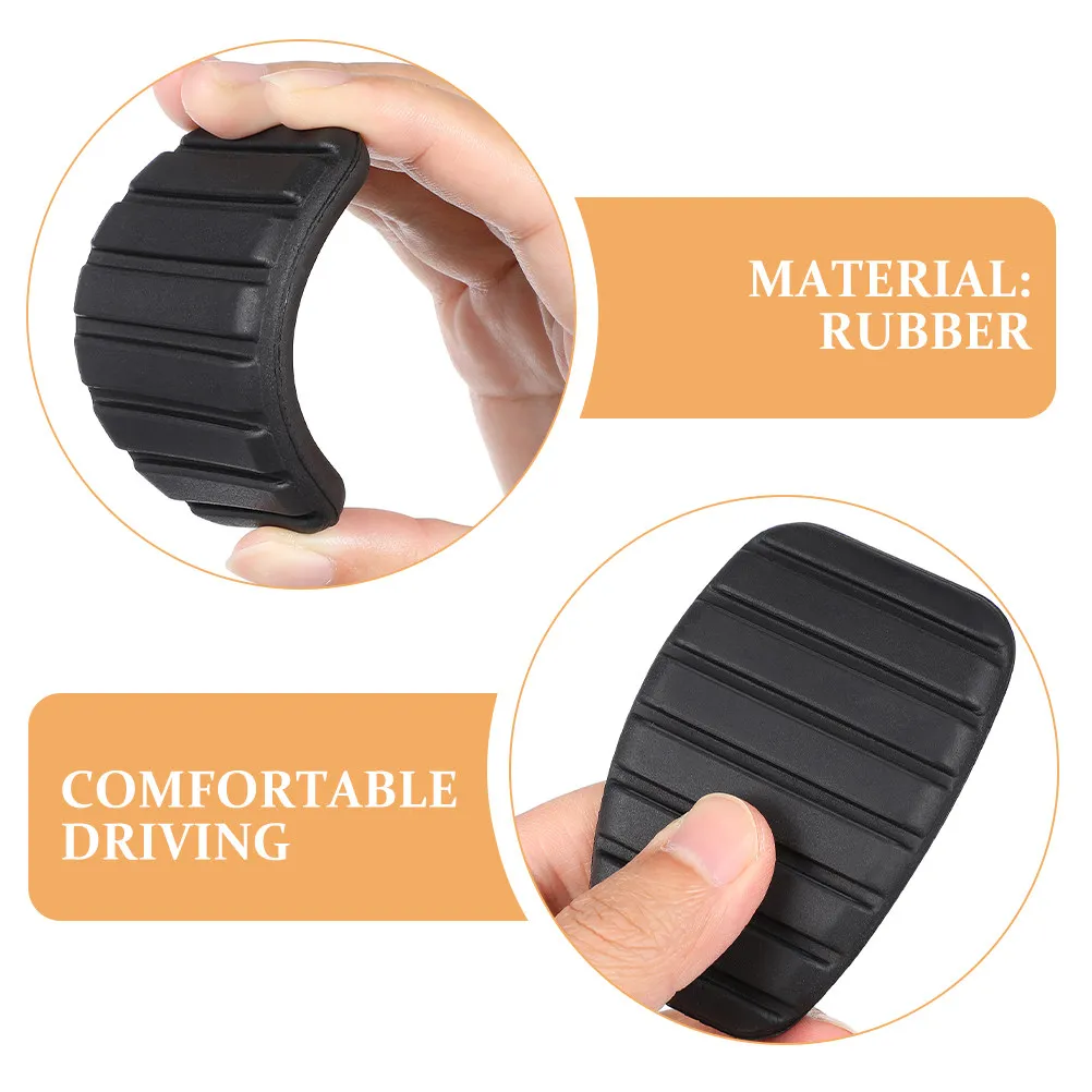 5Pcs Car Clutch Pedal Rubber Covers Auto Pedal Pads Foot Cover Set for Brake Accelerator Pedals Non-Slip Oil Resistant view 4