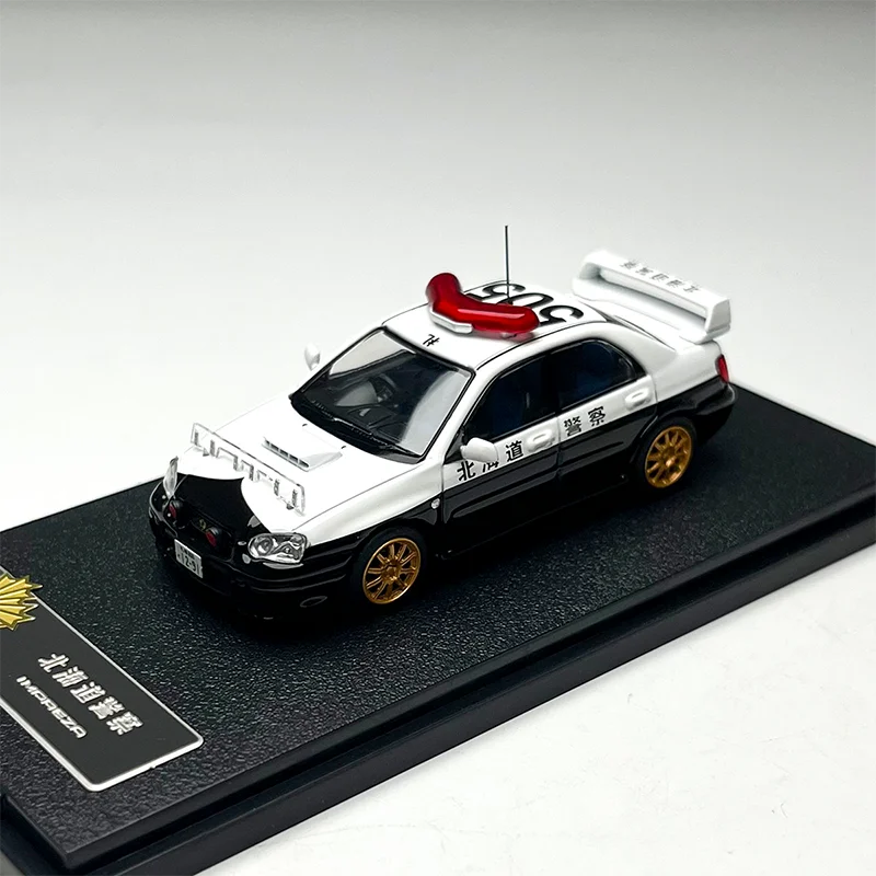 Rollin 1/64 Impreza Police JP Alloy Car Model Toys Gifts Collection Adult Souvenir Decoration Static Display
