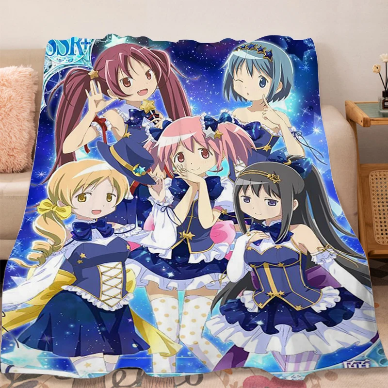 

Fleece Blanket A-Madoka Magicas Sofa Fluffy Soft Blankets Winter Microfiber Bedding Warm Knee Bed Camping Custom Nap Blanket