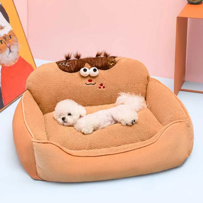 Autumn Winter Warm Sofa Bed Disassembled Washab Sleeping Puffs Dog Sofa Bed Mattresses Indoor Coussin Pour Chat Pet Products