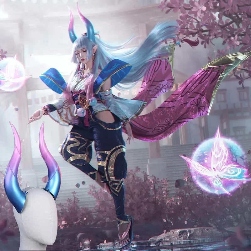 Game LOL Syndra Spirit Blossom Syndra Cosplay Costume Women Kimono Dress